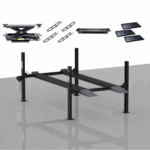 Podnośnik Czterokolumnowy ETGE-404 4000kg Zestaw Mobilny + Podnośnik osi